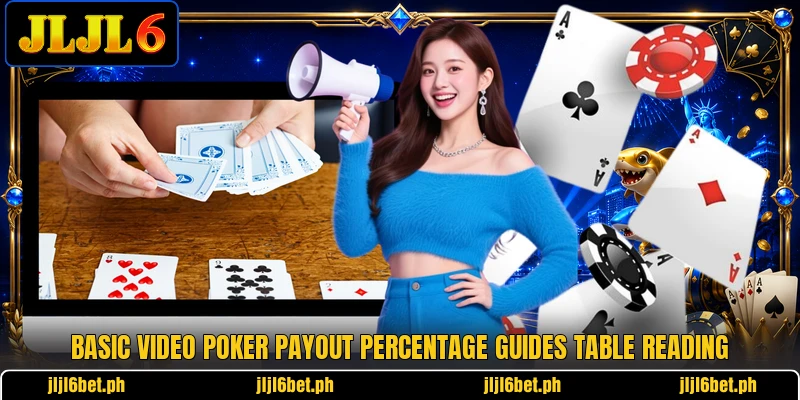 Basic video poker payout percentage guides table reading Basic video poker payout percentage guides table reading