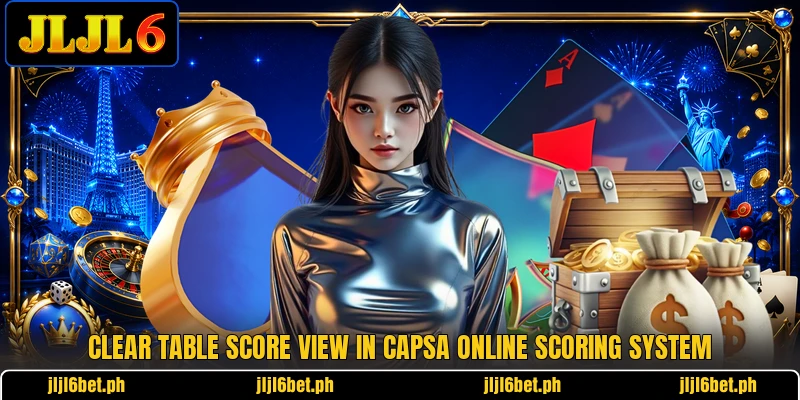 Clear table score view in capsa online scoring system Clear table score view in capsa online scoring system