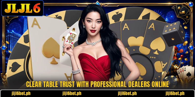 Clear table trust with professional dealers online