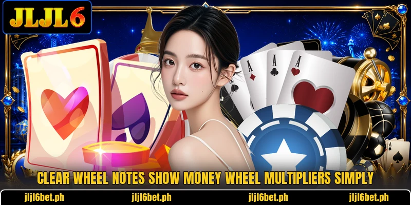 Clear wheel notes show money wheel multipliers simply