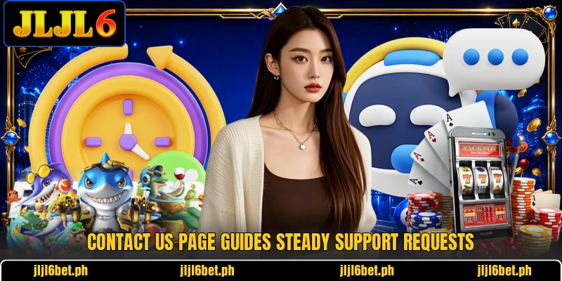 Contact us page guides steady support requests