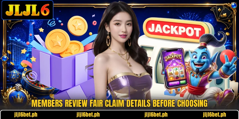 Members review fair claim details before choosing Members review fair claim details before choosing