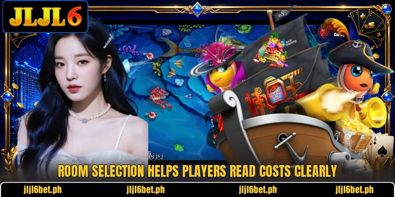 Room selection helps players read costs clearly Room selection helps players read costs clearly